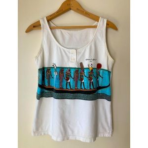 Vintage 80s Defense d’ afficher Paris tank